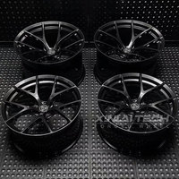 Jantes forgées monobloc personnalisées XINLAI 20-22 pouces, bicolores, noir brillant, à rayons en Y usinés, 5x112 5x120 pour Audi BMW Mercedes