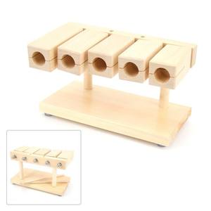 Wholesale Hot-selling Wooden Percussion Block 5 Tones Clapper Rhythm Oak Blocks with Hammer for National Opera <b>Music</b> - Product Image 5