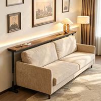Meilleure vente : Table d'appoint de canapé réglable en hauteur avec prise électrique, table d'appoint étroite et longue avec USB-C