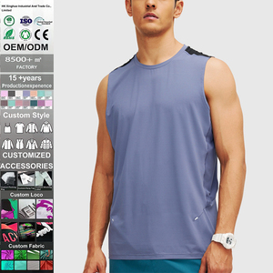 Camiseta Deportiva sin Mangas para Hombre con Logotipo Personalizado, Secado Rápido, Transpirable, para Fitness, Baloncesto, Maratón, Running, Entrenamiento - Product Image 1