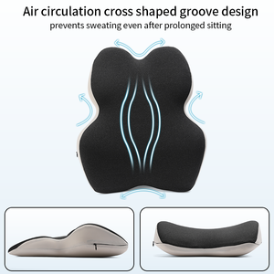 Personalización respaldo y coxis silla de oficina comodidad espuma de memoria ergonómica alto bajo soporte coche cojín trasero asiento <span class=keywords><strong>para</strong></span> dolor de espalda - Product Image 2