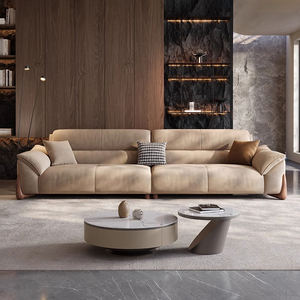 लिविंग रूम फर्नीचर सोफा आधुनिक नरम मखमली सोफा ठोस लकड़ी फ्रेम तीन सीटर connner सोफे घर के लिए उच्च गुणवत्ता लोकप्रिय सोफे - Product Image 6