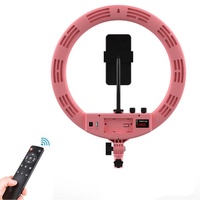 Lampe annulaire LED de 14 pouces pour photographie avec télécommande et fonction de charge de batterie