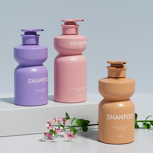 Tùy Chỉnh Độc Đáo Hình Cảm Ứng Mềm Mại 300Ml 400Ml HDPE Nhựa Dầu Gội Đầu Bơm Chai Bao Bì - Product Image 1