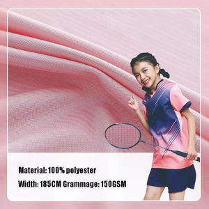 Tissu en maille sportive 150g 100% polyester tricoté, jacquard soyeux brillant, séchage rapide, respirant et léger pour club de badminton - Product Image 2