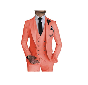 Traje de Tres Piezas para Hombre, Estilo Casual de Negocios, Nuevo, de Alta Calidad, Corte Entallado, Chaqueta Elegante - Product Image 4