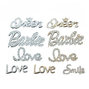 <span class=keywords><strong>Collezione</strong></span> di Accessori Fai-da-Te per Gioielli con Alfabeto, Accessori per Cover Telefono, Materiali con Strass a Forma di Corona e Cuore - Product Image 5