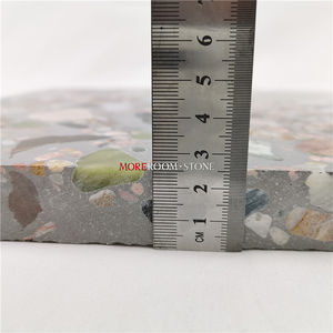 Dalles de terrazzo naturel multicolores avec des copeaux de marbre - Product Image 4