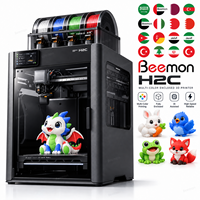 Imprimante 3D H2C Multicolor Combo, équipement d'impression 3D FDM rapide avec accessoire de gravure et de découpe laser en option