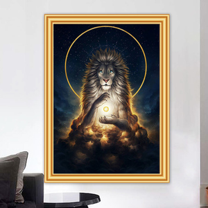 <span class=keywords><strong>Peinture</strong></span> diamant fantastique avec animaux, <span class=keywords><strong>loup</strong></span>, Lion, tigre, point de croix, Kit de broderie complète 5D, décor d'images d'art, mosaïque, à faire soi-même - Product Image 1