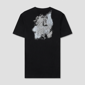 Camiseta de Algodón Negra Estampada Personalizada Stonks para Hombre, Corte Regular, Manga Corta, Cuello Redondo, Diseño Casual, Logotipo Frontal, Patrón 3D, Transpirable - Product Image 1