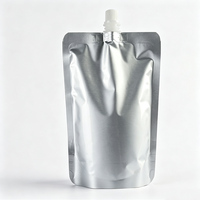 Pochettes souples personnalisées en aluminium pur avec bec verseur, sacs liquides haute barrière anti-fuite pour sauces, nutriments et produits liquides