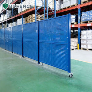 Valla de Seguridad de Acero Perforado Directo de Fábrica |   Barrera Industrial Personalizada en Altura y Ancho para Zonificación y Separación de Talleres - Product Image 1