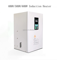 Chauffage par tuyau de gaz et de pétrole brut Chine 40Kw/380V Chauffage par induction électromagnétique, chauffage par induction pour applications industrielles