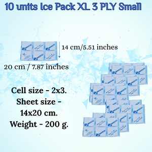 เจลแพ็คป้องกันขอบเย็นแบบใช้ซ้ำได้เกรดอาหารสำหรับแช่แข็งอาหารเพื่อความสดใหม่ดูดซับน้ำ - Product Image 3