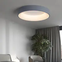 โคมไฟเพดานห้องนอน LED,โคมไฟเพดานสีเทามินิมอลสำหรับตกแต่งในร่ม