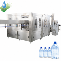 Machine de remplissage automatique de bouteilles d'eau en plastique de 5000 ml, ligne de production de liquides pour bouteilles de 3 litres, 5 litres, 7 litres, 8 litres, 10 litres, 15 litres