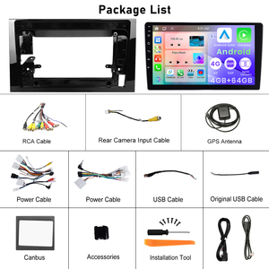 Podofo 2 Din Android Voiture Stéréo 4 + 64G 10 ''Sans Fil Carplay Android Auto pour Toyota Avalon <span class=keywords><strong>2022</strong></span> IPS DSP GPS RDS WIFI Vente en Gros - Product Image 6