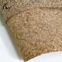 Kulit PU Motif Kayu Alami Beraroma 0.5mm untuk Penutup Kabinet Furnitur, Alas Meja, Dekorasi Rumah