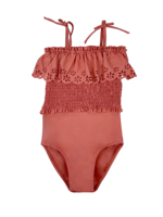 Maillot de bain deux pièces pour filles, ensemble bikini sans bretelles avec sangle tour de cou amovible