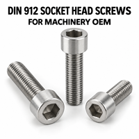 Vis à tête cylindrique en acier inoxydable 304 316 DIN912 ISO4762 personnalisée pour l'automatisation des machines et équipements