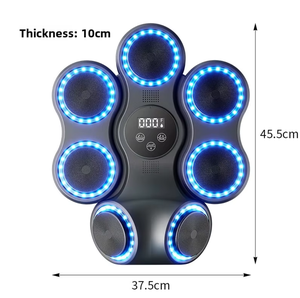 Tapis de rythme interactif intelligent pour entraînement à domicile, avec éclairage, pour exercices de frappe, en mousse ABS durable et respirante, noir, pour la <span class=keywords><strong>boxe</strong></span> - Product Image 1