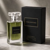 Flacon de parfum carré noir au prix d'usine, 100 ml, 50 ml, 30 ml, flacon de parfum unique