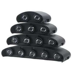 Moderno esterno impermeabile lampada da parete a LED quadrato/a forma di cilindro PC in alluminio fusione verso l'alto/verso il basso della parete di luce IP44 energia solare - Product Image 6