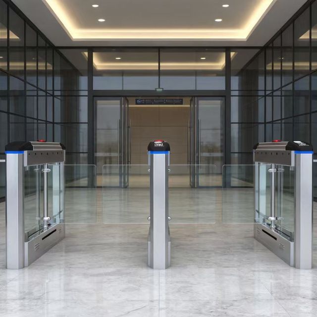 Tripod Turnstile Automatic Swing Gate with Brushless Motor Stainless Steel for Diverting Tourists From Scenic Spots