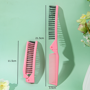 Opción multicolor, superventas, Mini peine de bolsillo plegable de plástico, cepillo de pelo plegable para niños, peine de viaje, entrega lo antes posible - Product Image 5