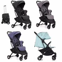Poussette légère pour bébés, pliable à une main, portable, avec position assise ou allongée, roues en PU amortissantes, vente en gros