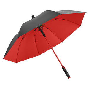 Paraguas automático de 8 varillas con cubierta impermeable y protección UV, con varilla recta y acabado negro. - Product Image 6