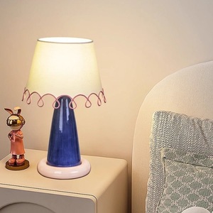 Creamy Loop Color Block Table Lamp Warm <b>Light</b> Tricolor E26 LED Eye Caring <b>Night</b> <b>Light</b> Bedroom Bedside Decor - Product Image 2