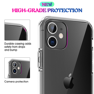 IVANHOE Clear Phone <span class=keywords><strong>Case</strong></span> per iPhone 11 7 <span class=keywords><strong>Case</strong></span> Cover posteriore rigida per PC in acrilico per iPhone 11 12 Pro XS Max X 8 7 <span class=keywords><strong>6s</strong></span> <span class=keywords><strong>Plus</strong></span> 5 SE XR <span class=keywords><strong>Case</strong></span> - Product Image 3