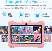 El Mejor Regalo, Tablet Infantil de 7 Pulgadas MTK, 3GB+32GB, Resistente al Agua, con Aplicaciones Educativas Preinstaladas, Tablet PC Android 15