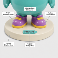 Op maat gemaakte schattige cartoon dierenmonster hars beeldje OEM IP karakter speelgoed beeldje bureaudecoratie cadeau blind box stijl