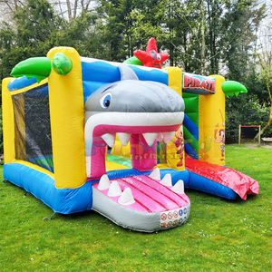 Commercial grade kids <b>inflatable</b> pirate bouncy castle with slide combo bounce <b>house</b> aufblasbare hupfburg - Product Image 4