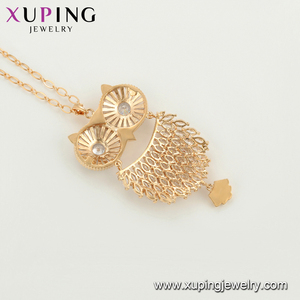 A00792133 Xuping gioielli elegante squisita protezione ambientale gufo di rame <span class=keywords><strong>oro</strong></span> 18 carati nuovo design versatile collana pendente - Product Image 4