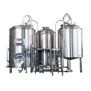500l 1000L stainless steel beer brewery equipment micro brewing system steam heating brewhouse for sale