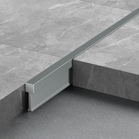 Profilé de couverture de joint de carrelage en alliage d'aluminium moderne pour carrelage mural et de sol, étanche et durable, idéal pour appartement