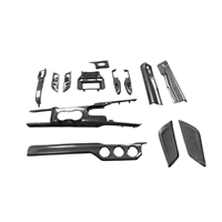 Kit complet de garnitures intérieures en fibre de carbone véritable de haute qualité pour Ford Mustang Shelby GT350 GT500 2015-2023