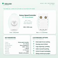 Module de contrôle de vitesse de ventilateur pour hôtel, OEM ODM 220V 200W avec bouton personnalisé, couleur du boîtier, logo et emballage d'exportation pour projets