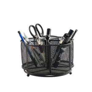 Organisateur de stylos en maille métallique motif fleur de prunier pour bureau, étudiant, support de stylos créatif et personnalisé pour bureau, sur mesure - Product Image 1