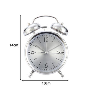 Retro Tarzı Çalar Saat, Öğrenci Çocuk Kuvars Mekanizmalı Çalar Saat, Metal Saat, Sessiz Gece Lambası Hediye Toptan Satış - Product Image 5