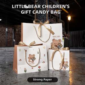 Sac en papier kraft personnalisé, imprimé, luxueux, pour cadeaux, avec logo, fermeture magnétique, ruban, poignée en corde de coton, impression numérique - Product Image 2