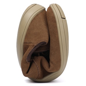 Chaussures pieds nus avec logo personnalisé, doublées de cuir véritable, plates, demi-<span class=keywords><strong>bottines</strong></span> <span class=keywords><strong>Chelsea</strong></span>, large boîte à orteils, zéro dénivelé, minimalistes, bottes pieds nus à la cheville - Product Image 3