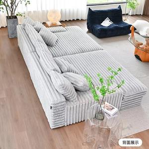 Tempat tidur Sofa malas, kursi Modern bahan korduroi vakum terkompresi mewah untuk ruang tamu kamar tidur spons untuk furnitur apartemen - Product Image 3