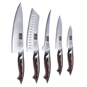 Couteaux de boucher serbes de 6 pouces, ensemble de couteaux à désosser et à fileter, à lame pleine, forgés à la main en acier inoxydable, qualité professionnelle - Product Image 1