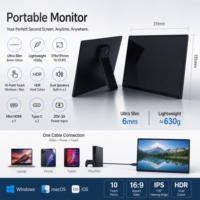 Extensor de Pantalla para Portátil de 14 Pulgadas, Monitor Portátil con Pantalla Táctil FHD 1080P IPS, USB C Plug and Play, Segunda Pantalla