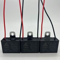 Condensateur Cbb61 1.5uf 2uf 450vac avec bornes à film de type filaire, référence originale, pour boîtiers de condensateurs de ventilateurs